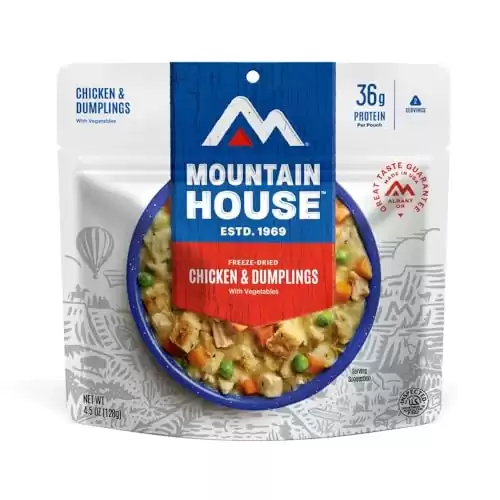 Mountain House Chicken & Dumplings | Freeze Dried Backpacking & Camping Food |2 Servings