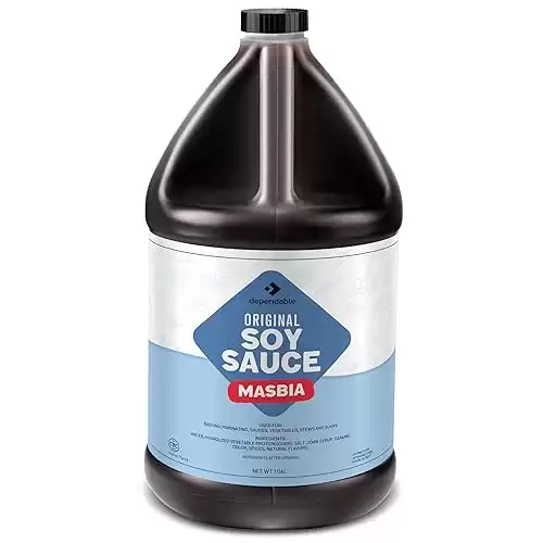 Dependable Food Original Soy Sauce - 1 Gallon Bulk Bottle - Kosher Certified