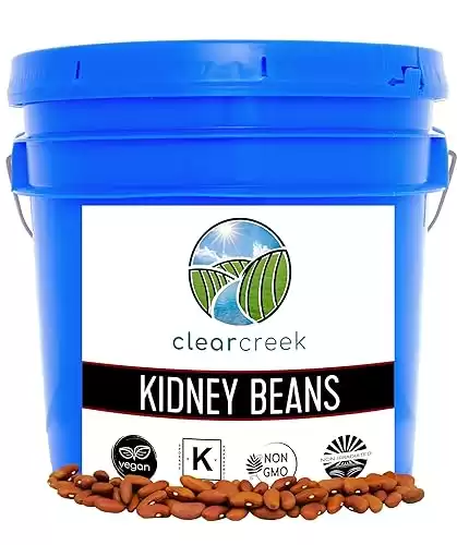 Kidney Beans | 25 LBS | Emergency Food Storage Bucket | Non-GMO | Vegan | Bulk