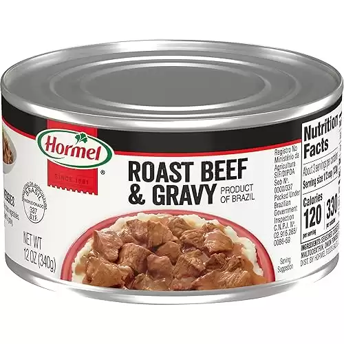 Hormel Roast Beef & Gravy, 12-Ounce Cans (Pack of 12)